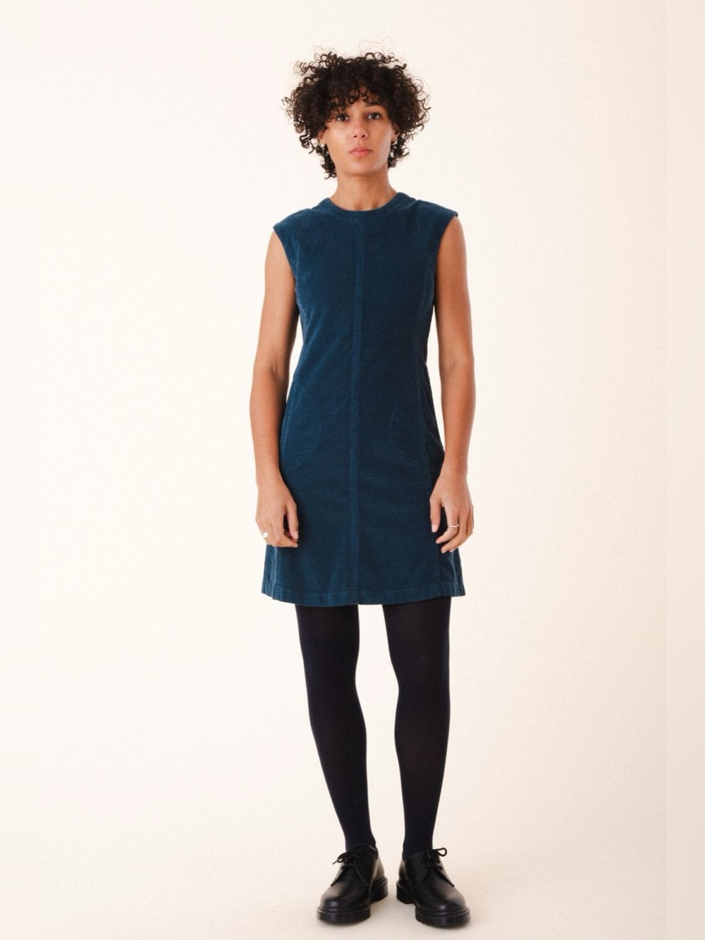 PRAIRIE UNDERGROUND FEEL FORM CORDUROY DRESS - ATLANTIC